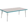 Berries® 30" x 60" Rectangle Activity Table, 15" - 24" Leg Height - Teal