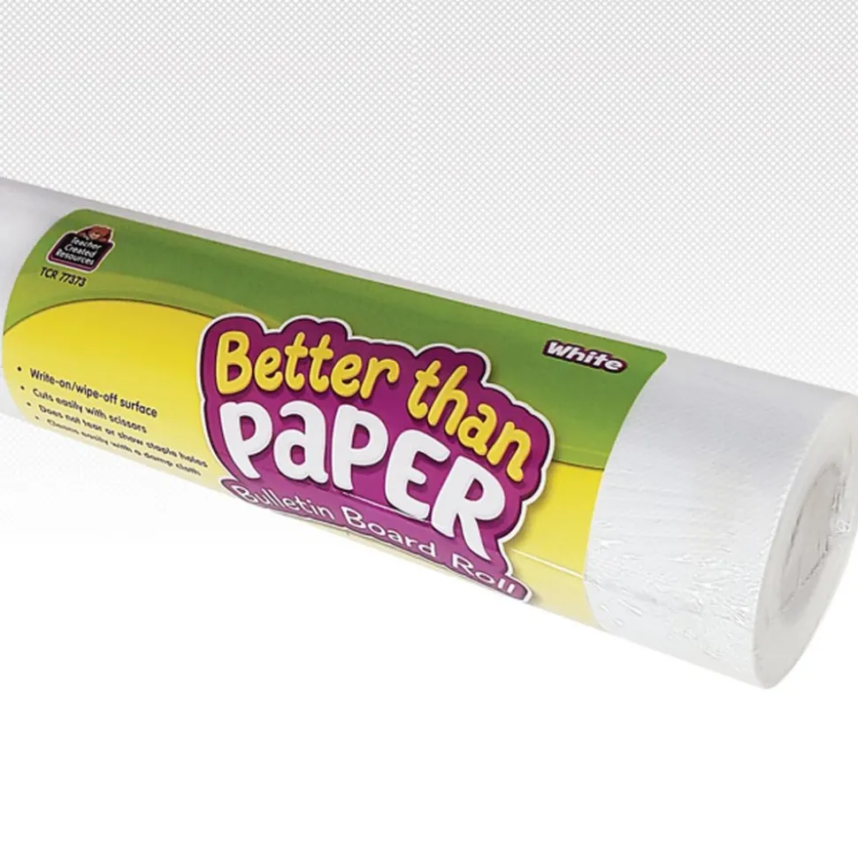 Better Than Paper Bulletin Board Rolls - White - 1 roll