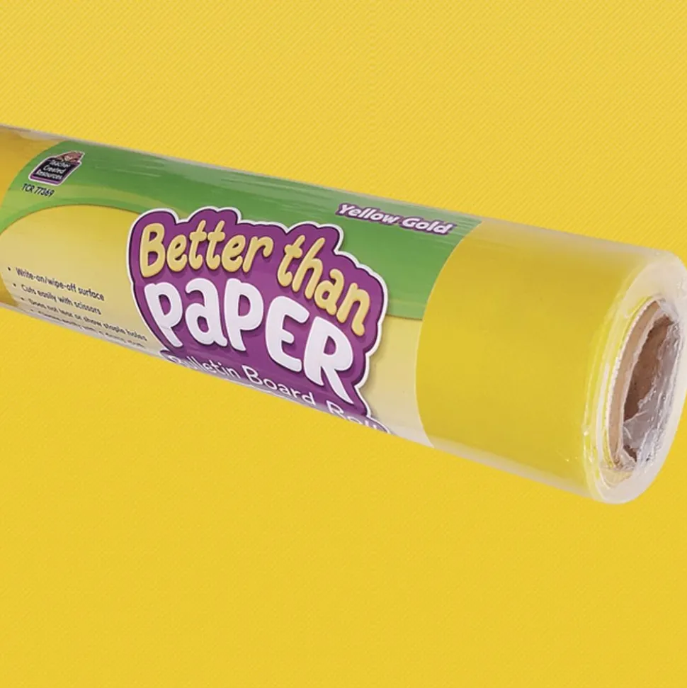 Better Than Paper Bulletin Board Rolls U+2013 Yellow - 1 roll