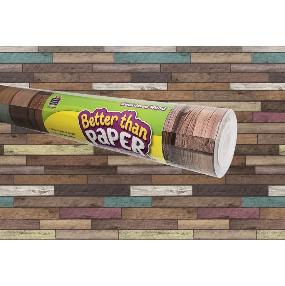 Better Than Paper Bulletin Board Rolls - Reclaimed Wood - 1 roll
