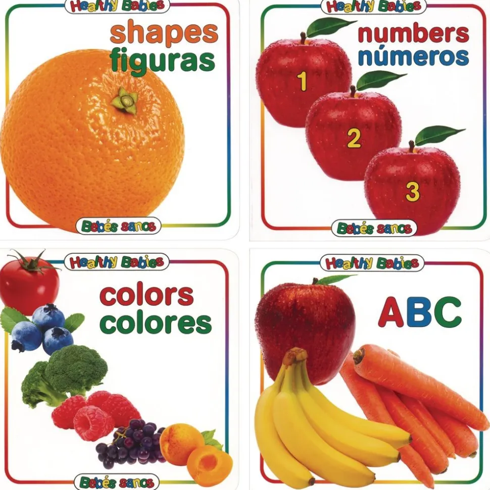 Bilingual Spanish Board Books - 8 book set