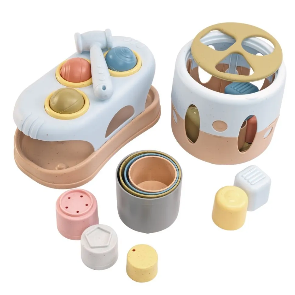 Bioplastic Baby Toy Set - 19 Pieces