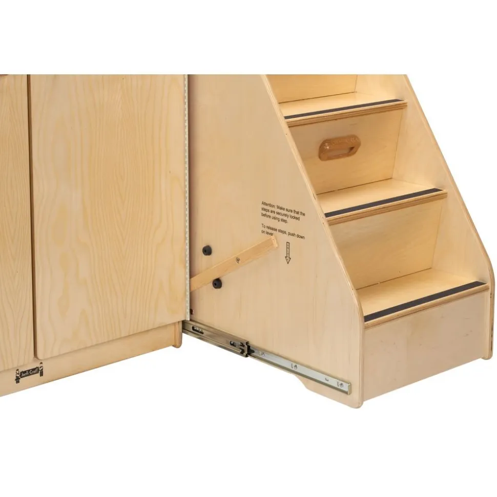 Birch Diaper Depot with Right-Hand Stairs