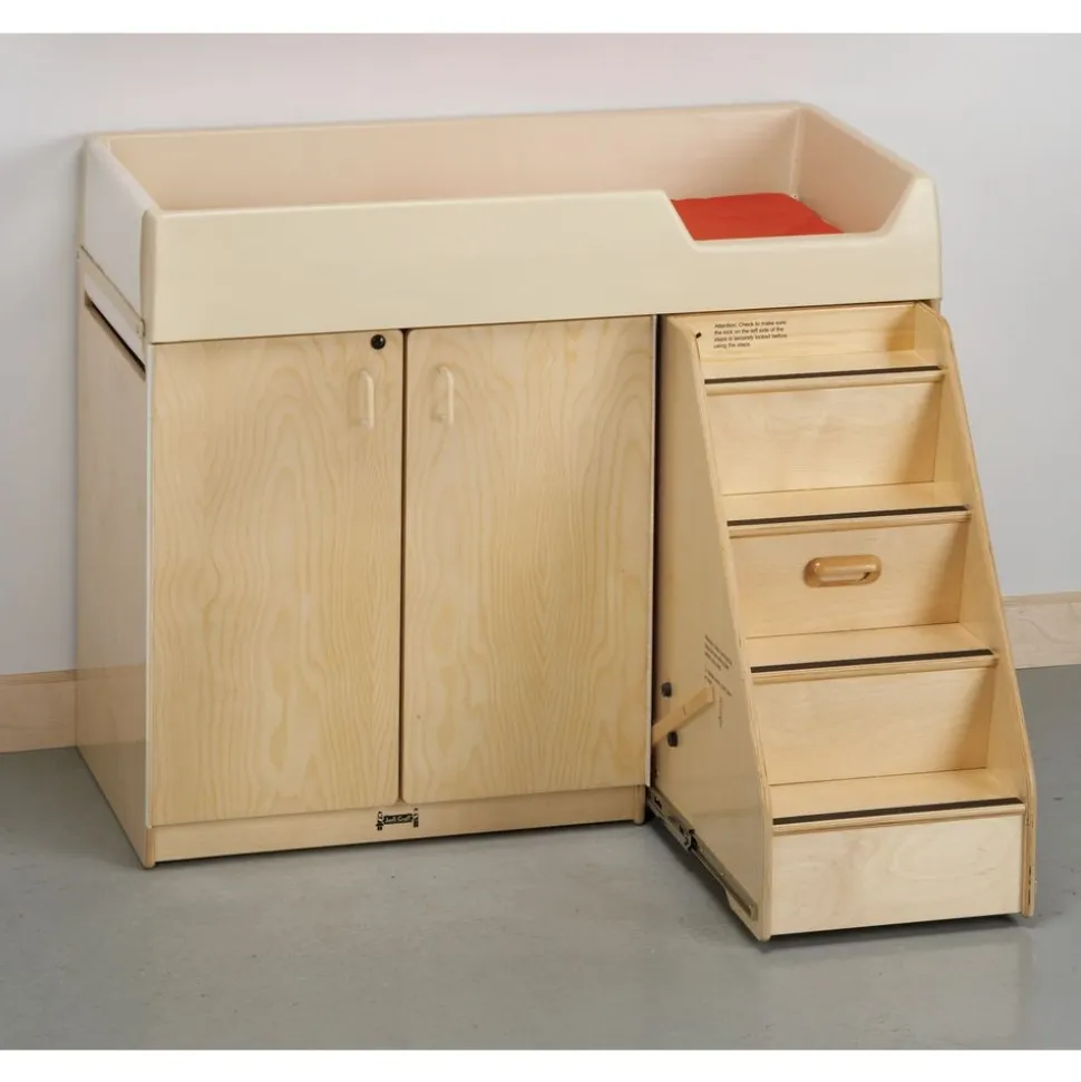 Birch Diaper Depot with Right-Hand Stairs