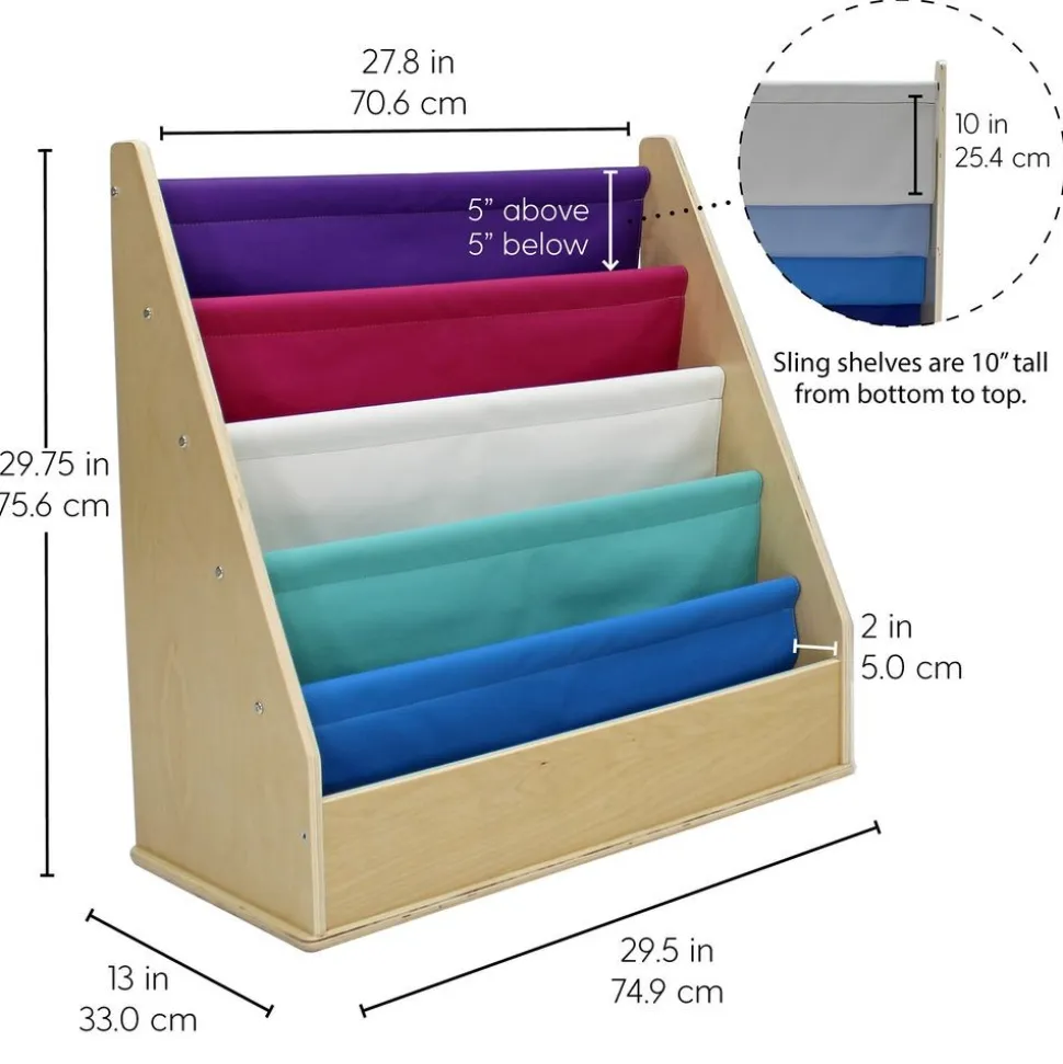 Birch Sling Book Display - Parfait