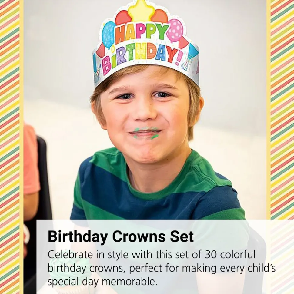 Birthday Crowns - Set of 30