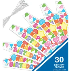 Birthday Crowns - Set of 30