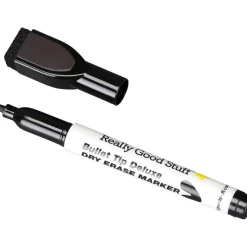 Black Bullet Tip Deluxe Dry Erase Markers - 12 markers