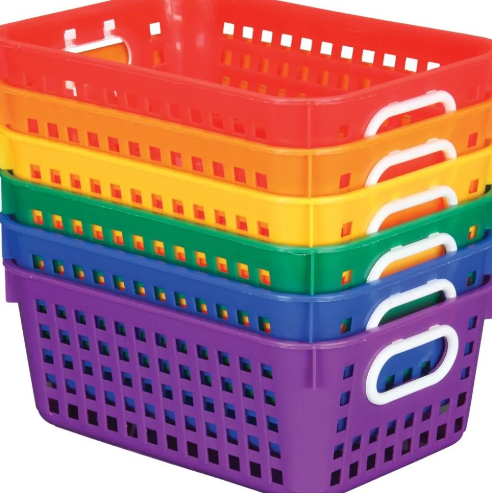 Black 27-Slot Mail And Supplies Center With 27 Trays, 6 Cubbies, And Baskets Grouping - 1 mail center, 27 trays, 6 baskets