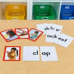 Blends and Digraphs Pocket Chart Tent And Cards Kit - 1 pocket chart, 115 cards