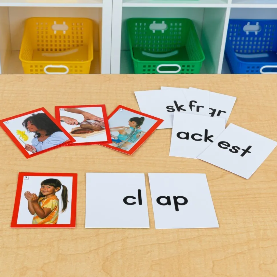 Blends and Digraphs Pocket Chart Tent And Cards Kit - 1 pocket chart, 115 cards