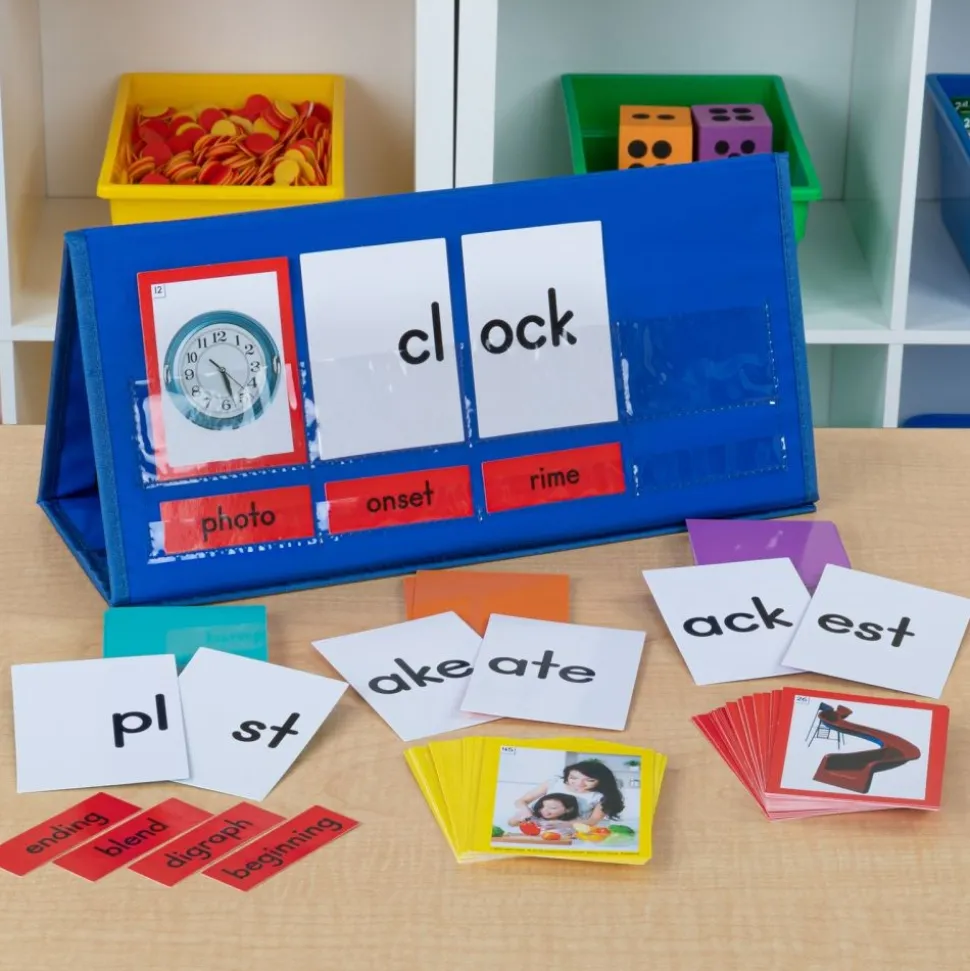 Blends and Digraphs Pocket Chart Tent And Cards Kit - 1 pocket chart, 115 cards