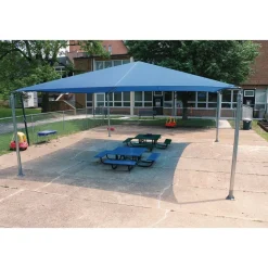 Blue Stand Alone Shade Structure - 18 X 20