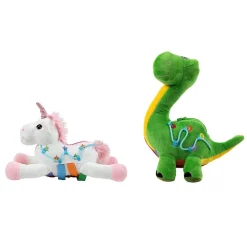 Bouncy Bands® Sensory Fidget 12" Plush Toys- Set of 2