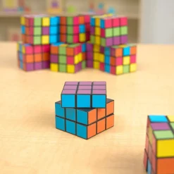 Bright Mini Puzzle Cubes - 12 Pack