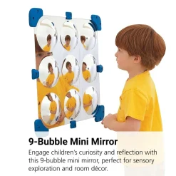 9 Bubble Mini Mirror - 18 1/2" Square