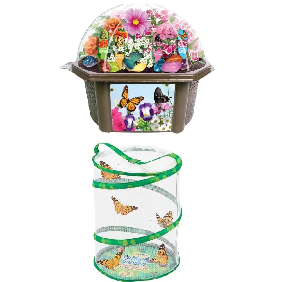 Butterflies and Garden Set