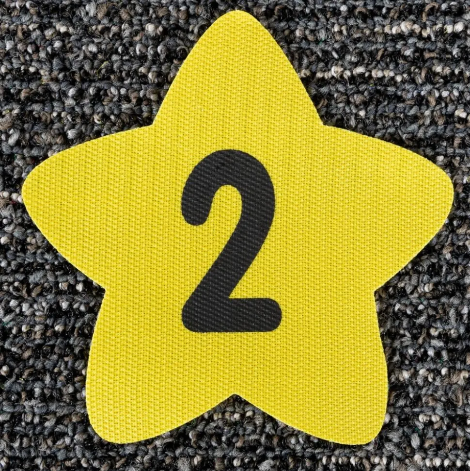 Carpet Mark-Its Move And Groove! Numbers Through 25 Task Cards Kit - 26 carpet spots, 20 task cards
