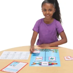 Centro de aprendizaje™: Grades K-1 Sílabas ¿Cabeza O Cola? (Spanish Syllables Head Or Tail?) - 1 literacy center