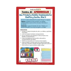 Centro de Aprendizaje: Idea Principal y Detalles Complementarios: Grades 4-5 Clasifica y Escribe, Nivel 2 (Spanish Main Idea and Supporting Details Sort and Write Level 2 Literacy Center)