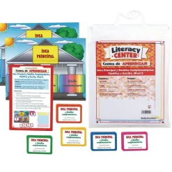 Centro de Aprendizaje: Idea Principal y Detalles Complementarios: Grades 4-5 Clasifica y Escribe, Nivel 2 (Spanish Main Idea and Supporting Details Sort and Write Level 2 Literacy Center)