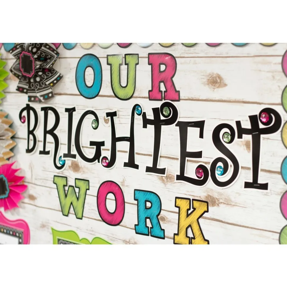 Chalkboard Brights Bold Block 4" Letters - 230 pieces