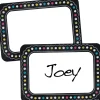 Chalkboard Brights Name Tags/Labels - 36 labels