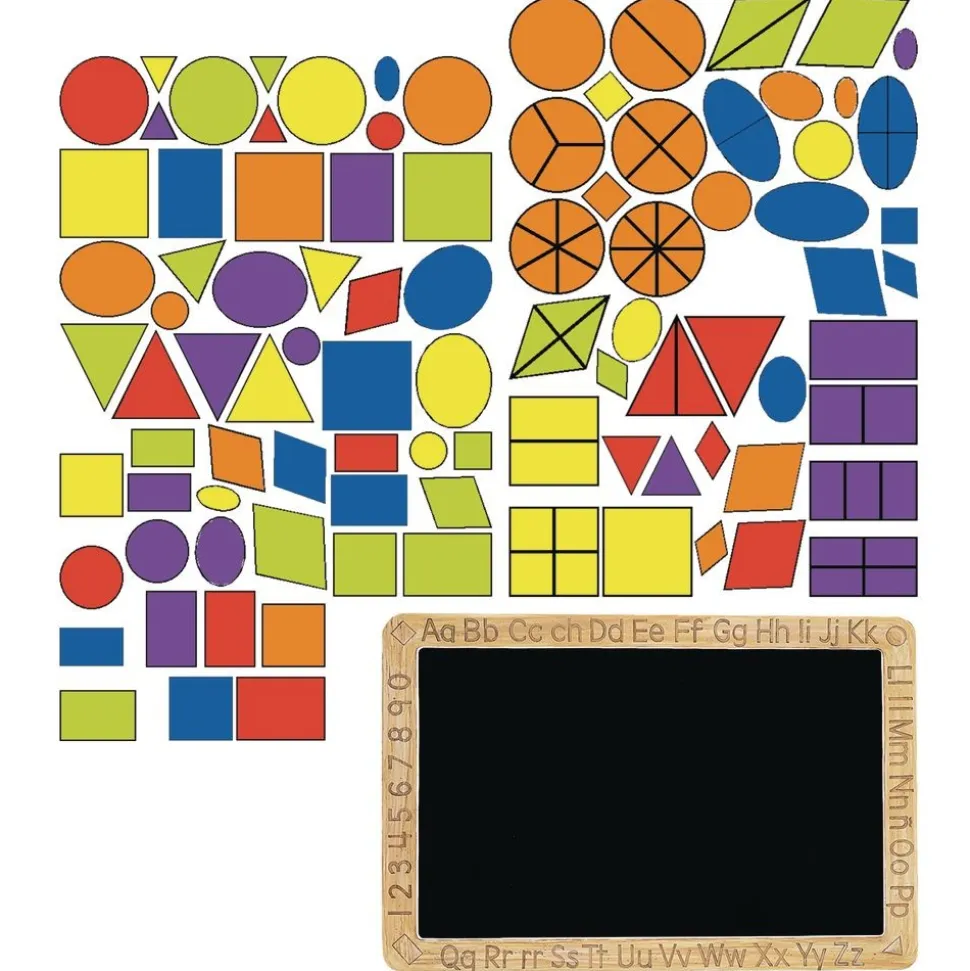 Chalkboard Shapes & Colors Felt Set