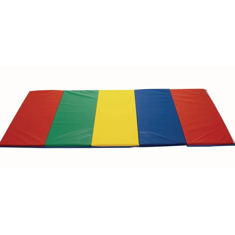 Children's Factory® Rainbow Folding Gym Mat - 5' x 10'