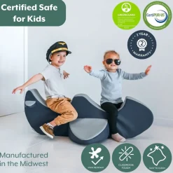 Children's Factory® Rocket the Rocker - Double Plane Soft Foam Rocker