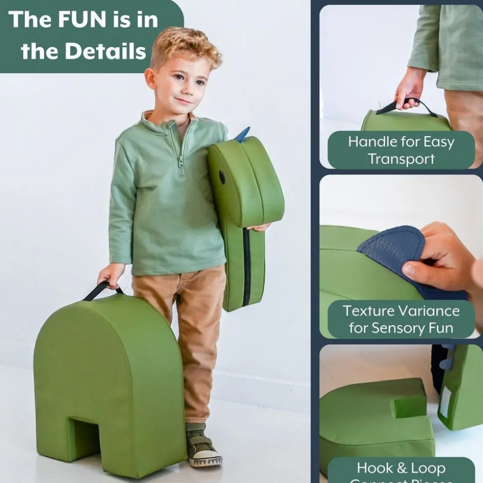 Children's Factory® Spike the Dino Soft Play Seat