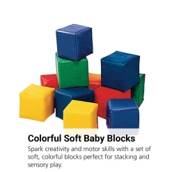 Children's Factory® Toddler Baby Blocks - Set of 12 - Rainbow