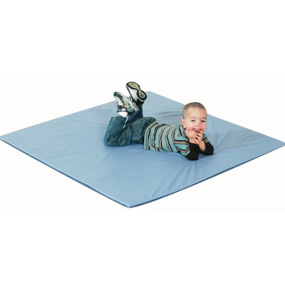 Children's Factory® Two-Tone Activity Mat - Deep Water/Sky Blue