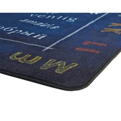 Choose Kind Blue 6' x 9' Rectangle Pixel Perfect Carpet