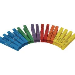 Classroom Management Rainbow Clothespins - 6 Colors