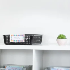 Classroom Paper Baskets - Black - 4 baskets