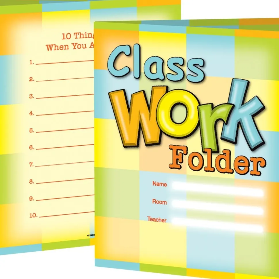 Classwork Folders - 12 folders
