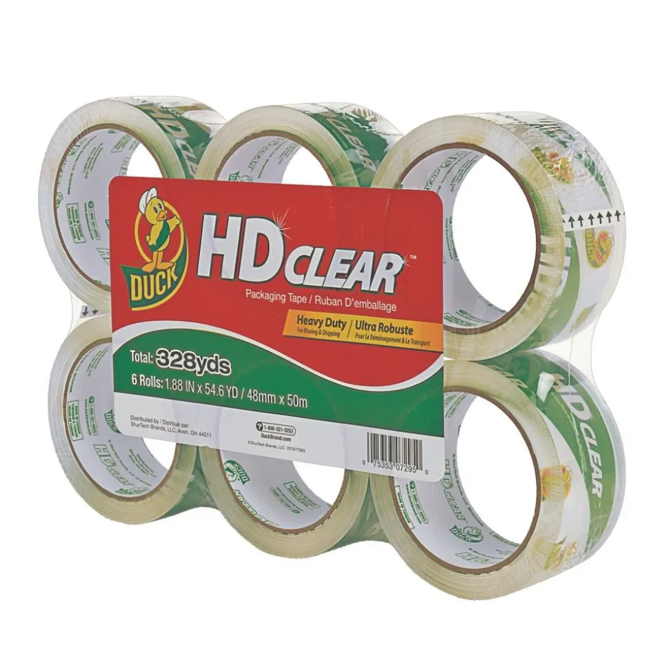 Clear Heavy Duty Packing Tape 6 pk