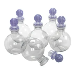 Clear Plastic Potion Bottles - 6 Pack