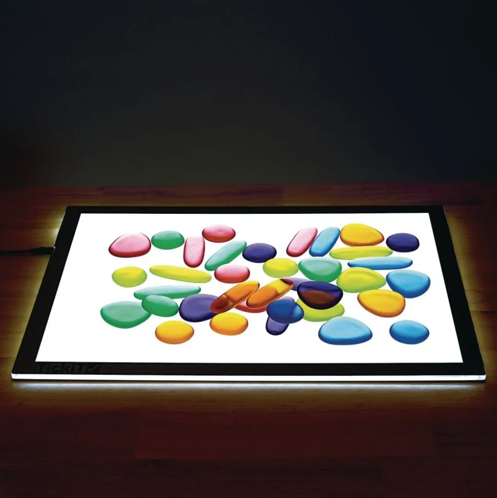Clear Rainbow Pebbles - 36 pieces