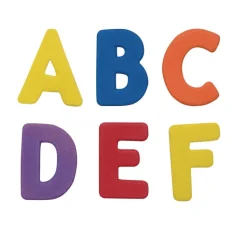 Colorations® ABC Foam Shapes in a Bucket - 1/2 lb.