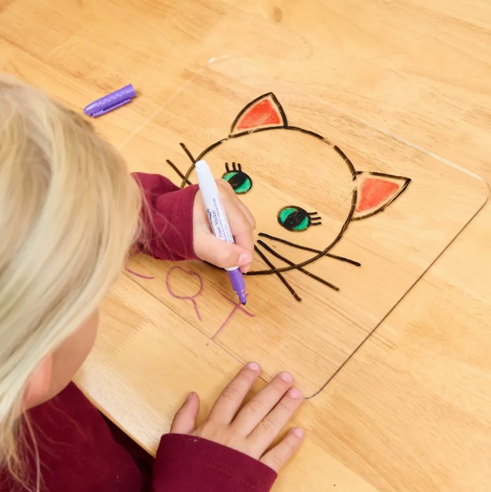 Colorations® Acrylic Lap Boards- Set of 6