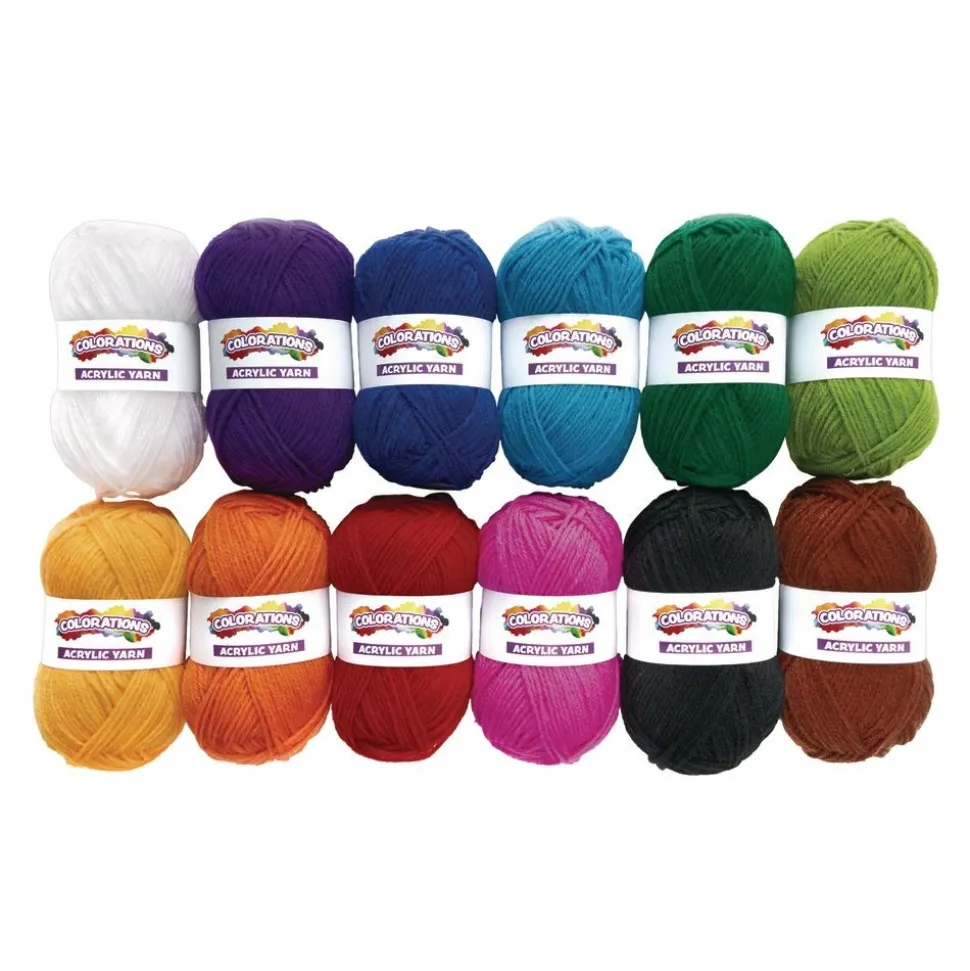 Colorations® Acrylic Yarn - Set of 12