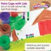 Colorations® Air-Tight, No-Mess Paint Cups - Set of 10