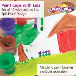 Colorations® Air-Tight, No-Mess Paint Cups - Set of 10