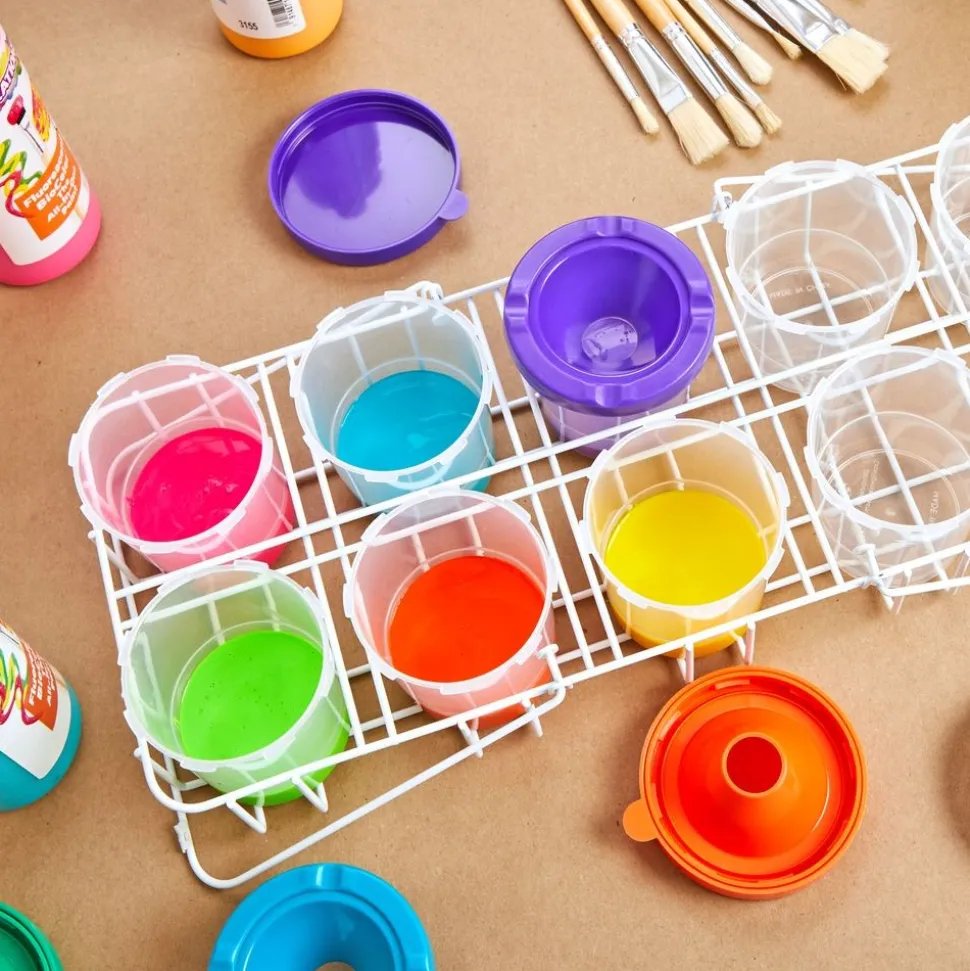 Colorations® Air-Tight, No-Mess Paint Cups - Set of 10