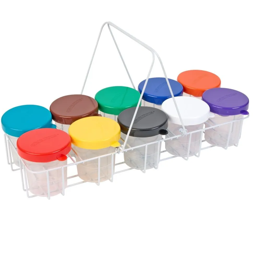 Colorations® Air-Tight, No-Mess Paint Cups - Set of 10