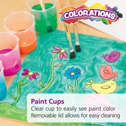 Colorations® Air-Tight, No-Mess Paint Cups - Set of 10