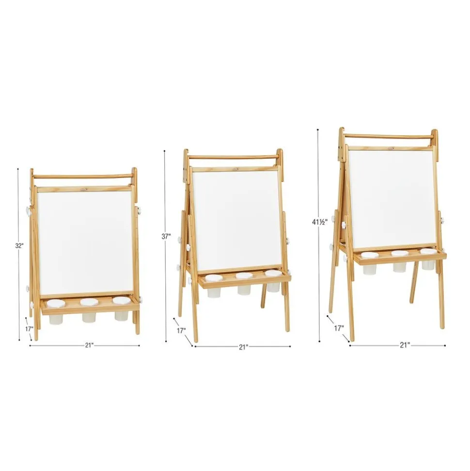 Colorations® All in One Wooden Adjustable Easel and Roll