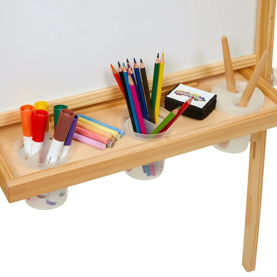Colorations® All in One Wooden Adjustable Easel and Roll